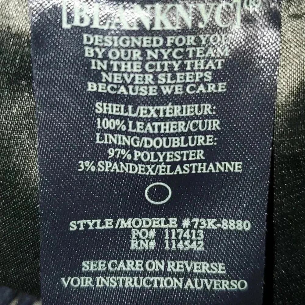 Blank NYC 100% Leather Lined Drawstring Double Clasp Shorts NWT - Picture 11 of 16